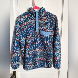 Patagonia  Blue Fitzroy Snap T Fleece Synchilla Size Youth XL